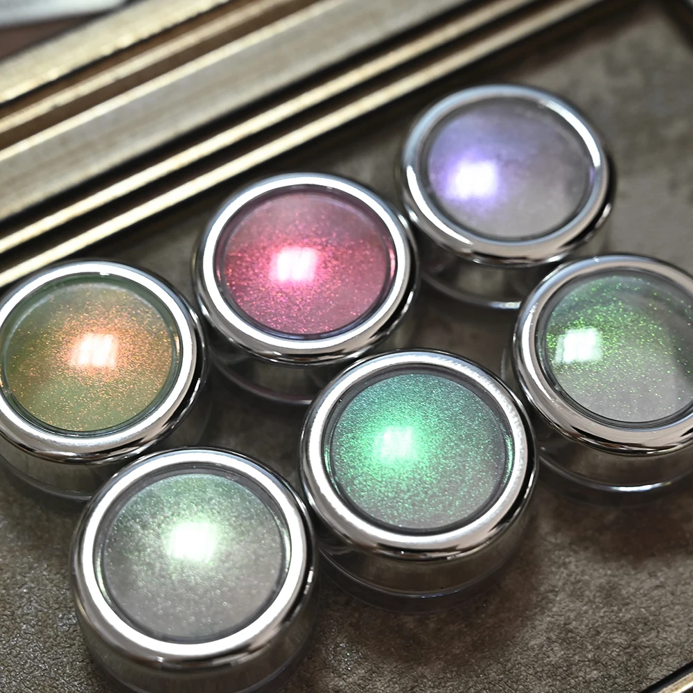 1Jar 0.2g Mermaid Nail Glitter Moonlight Metallic Mirror Chrome Nail Powder Ice Transparent Aurora Rainbow AB Nail Art Pigment *