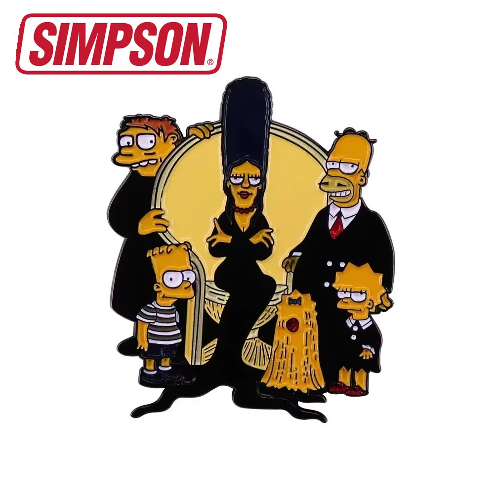 

The Simpsons Cartoon Pins Enamel Cute Badge for Jacket Backpack Anime Funny Jewelry Lapel Brooch Accessories Gift for Friends