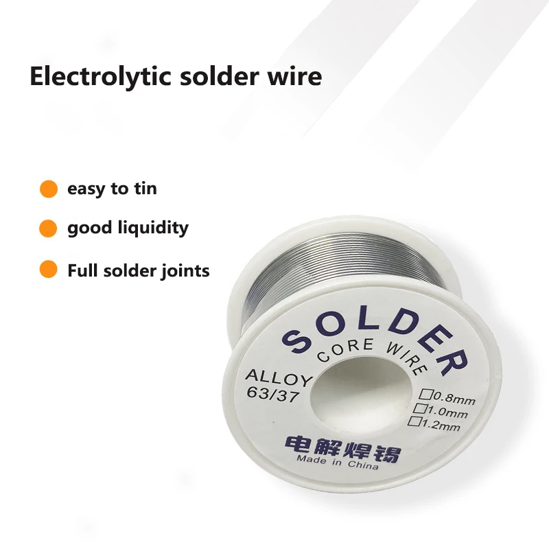 50g/0.8 MM Welding Solder Wire High Purity Low Fusion Spot Rosin Soldering Wire Roll No-clean Tin Welding Circuit Repair