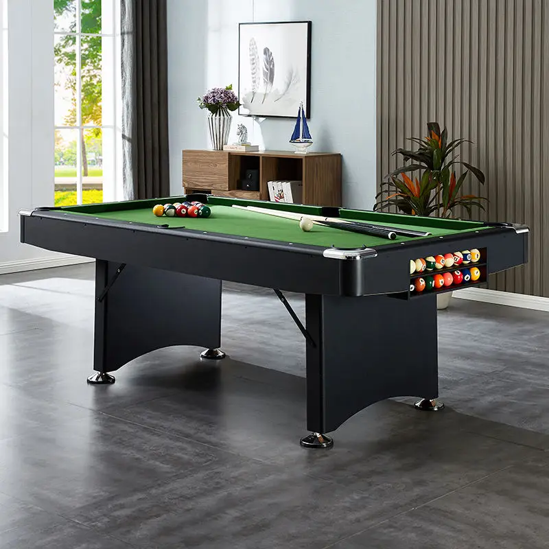 

8FT 84-Inch Folding Pool Table - Indoor Billiards Table for Snooker, No Assembly Required, Green Color