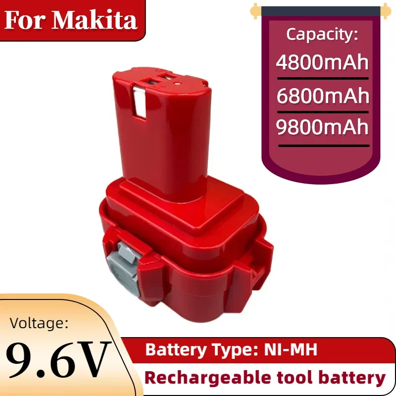 

For Makita 9.6V 4800MAh 6800MAH 9800MAH NI-MH Power Tools Battery MAKITA 9120 9122 9133 9134 9135 9135A 6222D 6260D PA09 L70