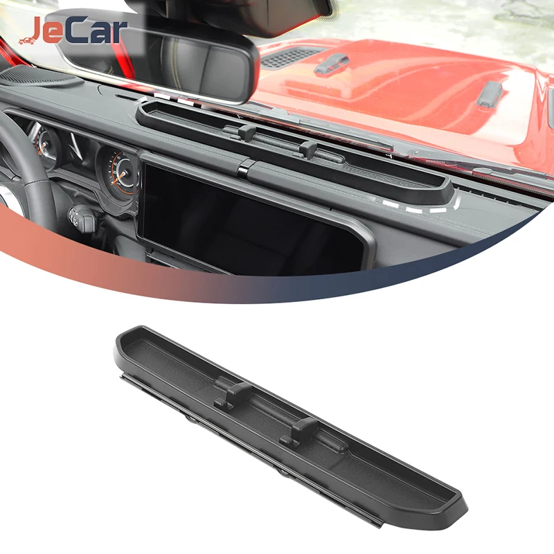 JeCar Center Console Phone Stand Holder Storage Box For Jeep Wrangler JL Gladiator JT 2024+ Stowing Tidying Interior Accessories