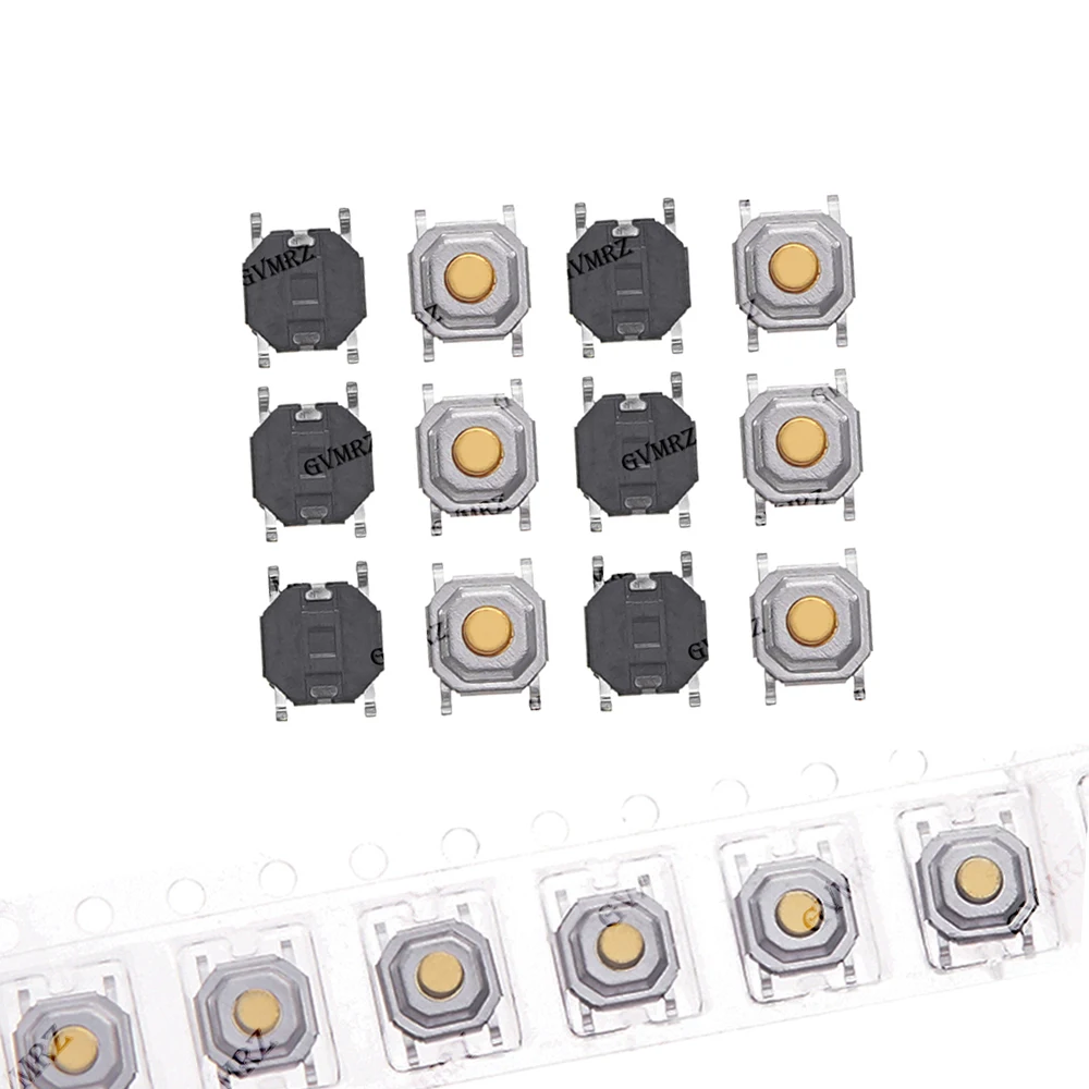 100PCS 4Pin 4X4X1.5MM Push Button Copper Head Keys Button 4*4*1.5mm SMD Tactile Tact Push Button Micro Switch