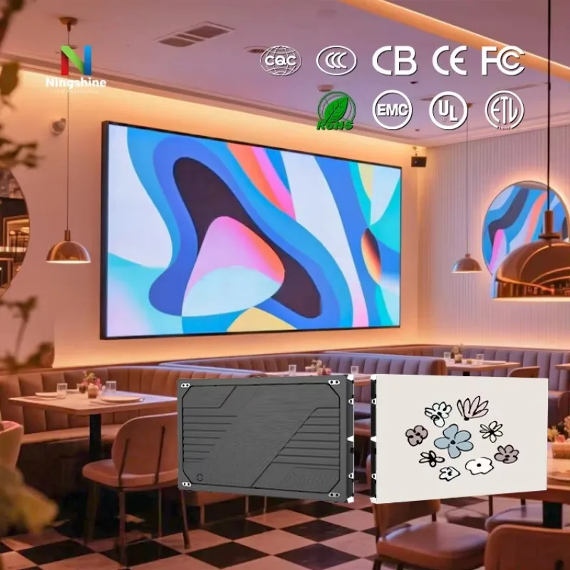 

Hot Seller：High Quality Image 16:9 Ratio Led Wall Screen Panel 600 X 337.5mm Pantalla Interior COB LED Screen for Church