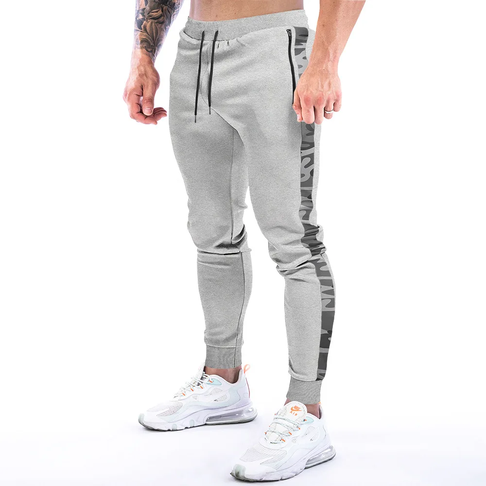 Pantalon de survêtement skinny en coton pour homme, pantalon de jogging, pantalon d'entraînement, jogging de course, salle de sport, entraînement de fitness, fjMale dehors, automne, nouveau