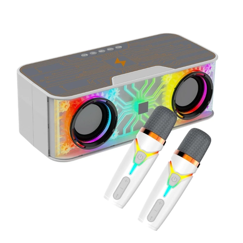 Alto-falantes compatíveis com com som hifi microfones integrados para crianças adultos