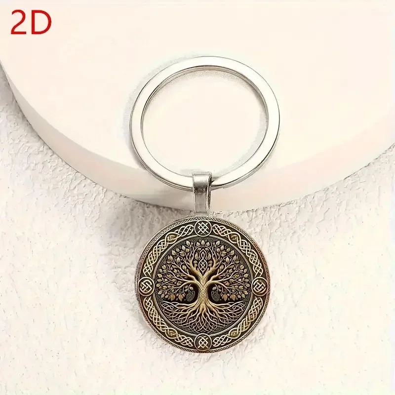 شجرة الحياة المفاتيح قلادة عبر الحدود الملحقات الأوروبية والأمريكية كيرينغ حقيبة ظهر السيارة شماعات