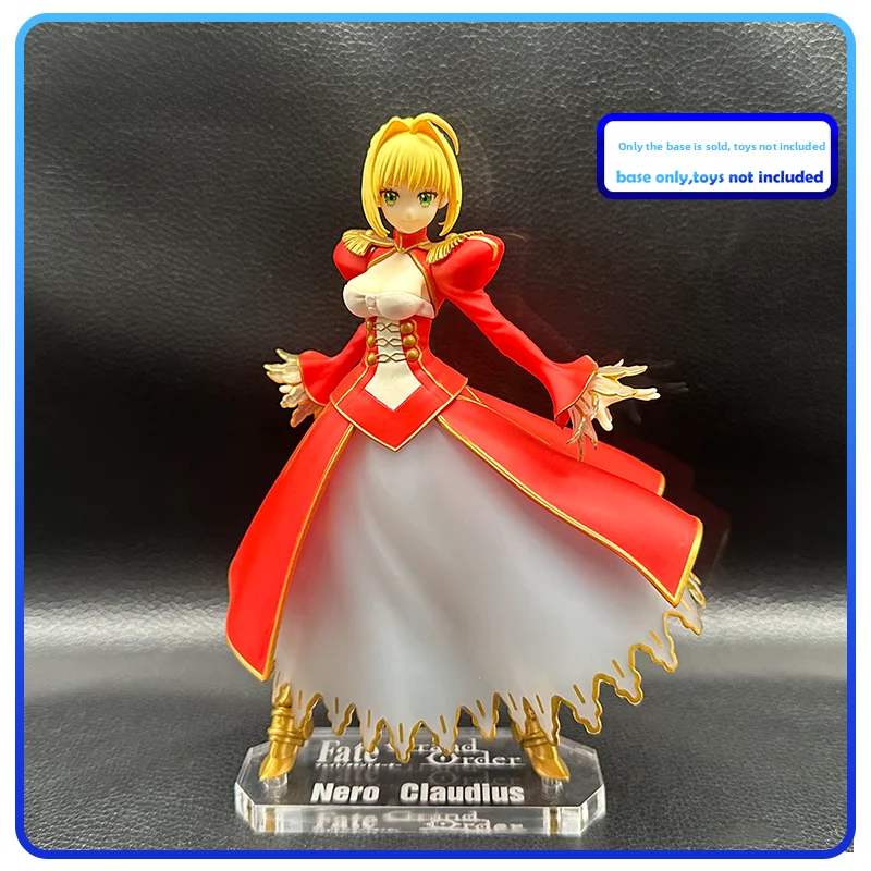 قاعدة أكريليك شفافة Fate Stay Night Saber Figure قابلة للتخصيص حامل عرض أنيمي موضوع لوحة قاعدة لعبة قابلة للجمع