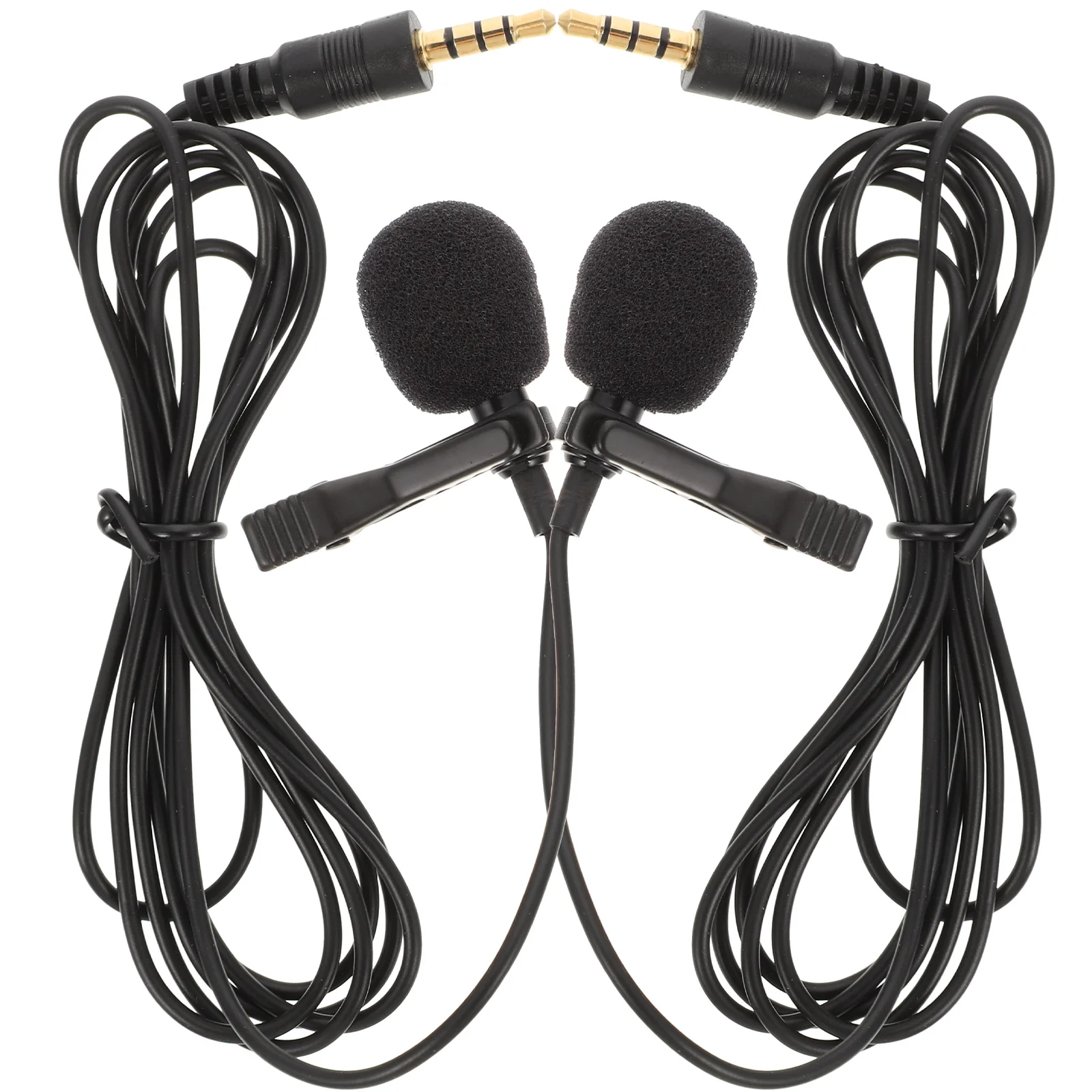 

2 Pcs Microphone 3.5mm Video Lecture Live Video Recording Mic Streaming Mic APS Sponge High Sensitivity Long Cable