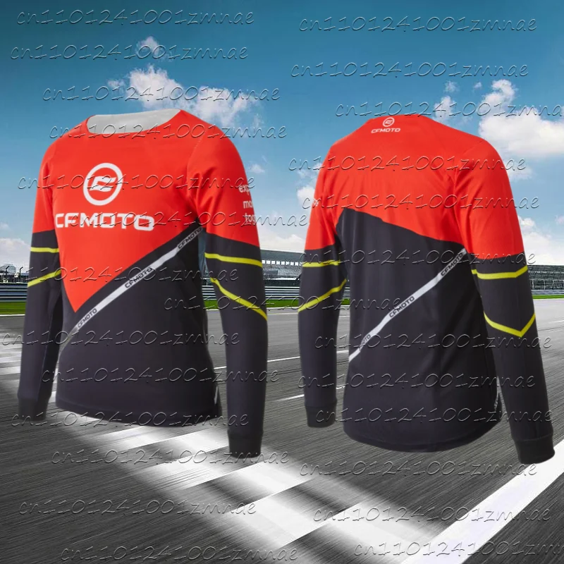 

2025 Cfmoto Men's Downhill Cycling Suit Downhill Sweatshirt MOTOSHIRT MOTOGP Men's Quick Drying Breathable Motorcycle Sweatshirt