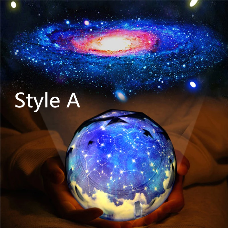 LED Night Light Starry Sky Magic Star Moon Planet Projector Lamp Universe Baby Nursery Light For Birthday Gift Led Night Light