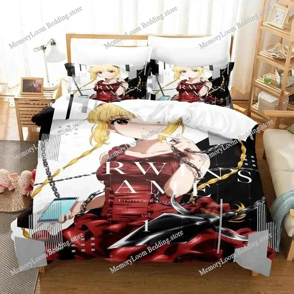 

Anime Darwin's Game Bedding Set Duvet Cover Bed Set Quilt Cover Pillowcase Comforter king Queen Size Boys Adult Bedding Set