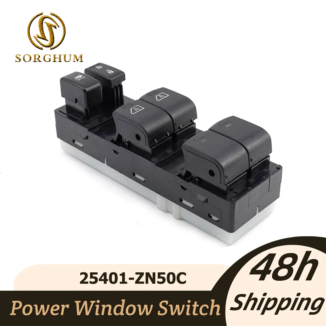 

Sorghum Power Window Master Control Switch Driver Side Left 25401-ZN50C For Nissan Altima 4 Door 2007 2008 2009 2010 2011 2012