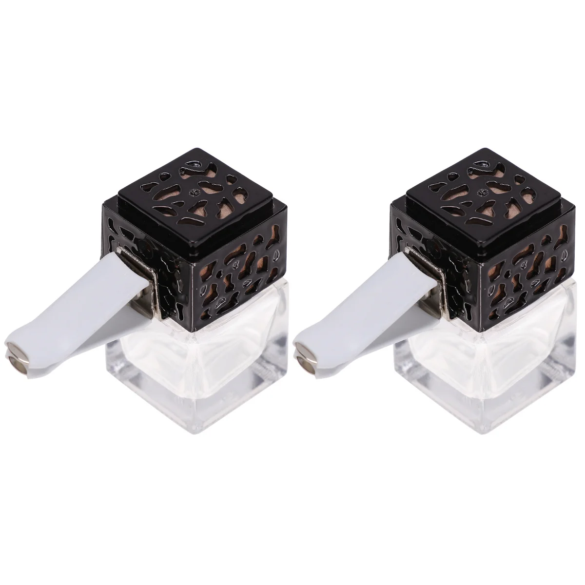 

2Pcs Perfume Bottle Car Air Vent Clip 8Ml Rotatable Aroma Diffuser for Auto Interior Freshener Essential Oil Holder Black