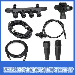 NMEA2000 Converter Multifunction Converter NMEA 2000 Cables DC 9-30V ABS T-type Connector 3 ports 6 ports Car Accessories