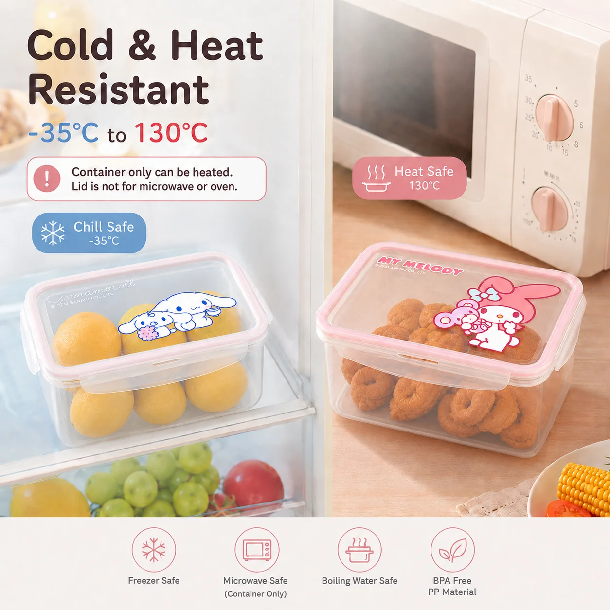 Sanrio Plastic Food Storage Co - Food Storage In Room recension och pris