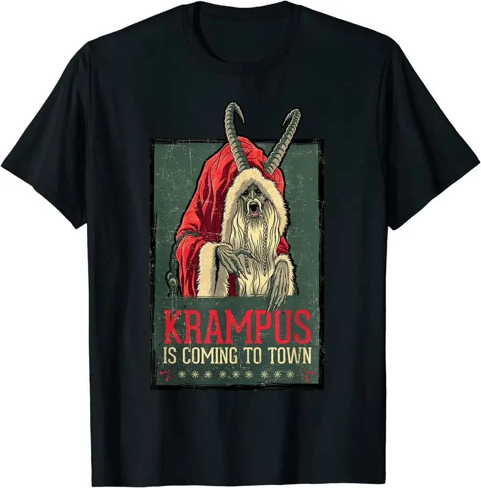 US Legendary Pictures Krampus Poster Vintage 01 T-Shirt For Men Clothing Women Tees High Quality 100%Cotton Short Sleeve