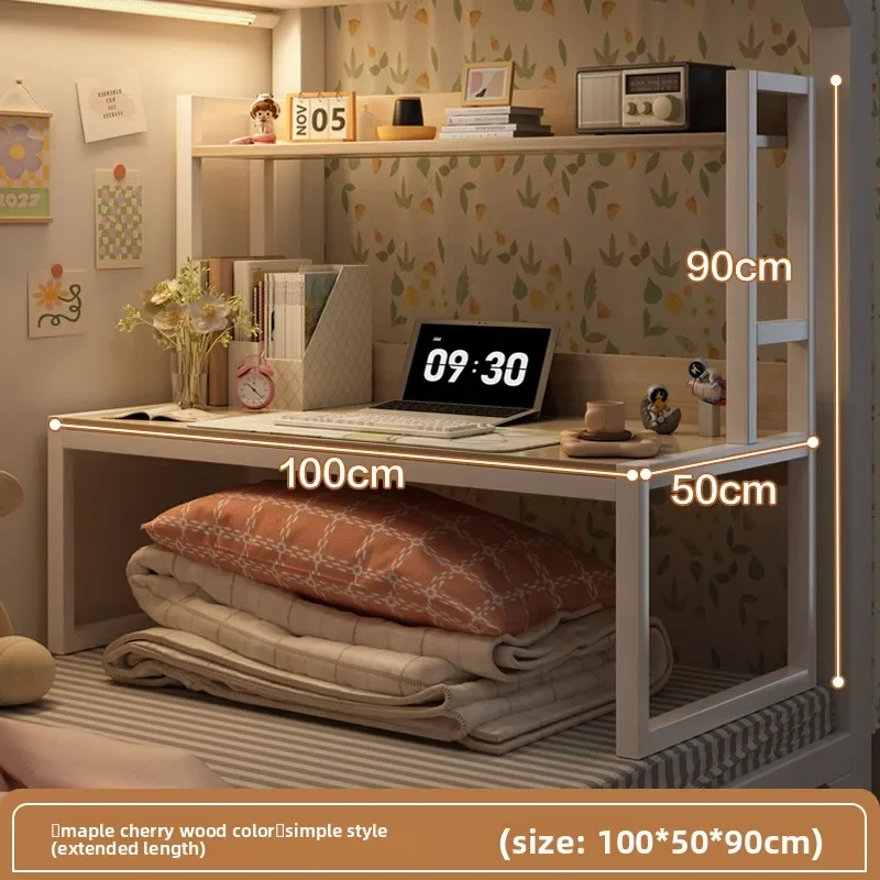 Multi-functional Bed Computer Desk Desk Bookshelf Bedside Notebook Table