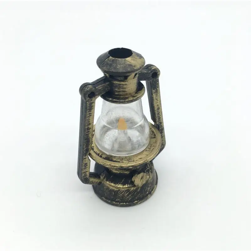 5/10PCS 37x54mm Scale Mini Kerosene Lantern Decors Miniature False Oil Lamp Ornaments Fairy Garden Accessories Decoration Crafts