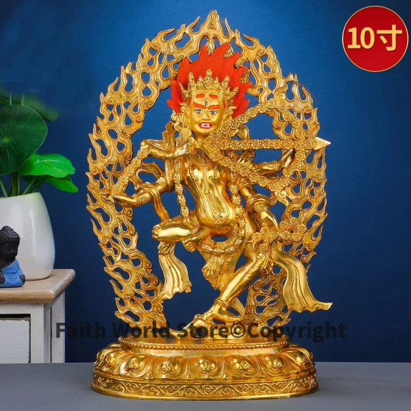 Asia Buddhism Good gold gilding Buddha brass statue HOME family effective protection Tibetan Kurukulla dakini ZUOMING Buddha