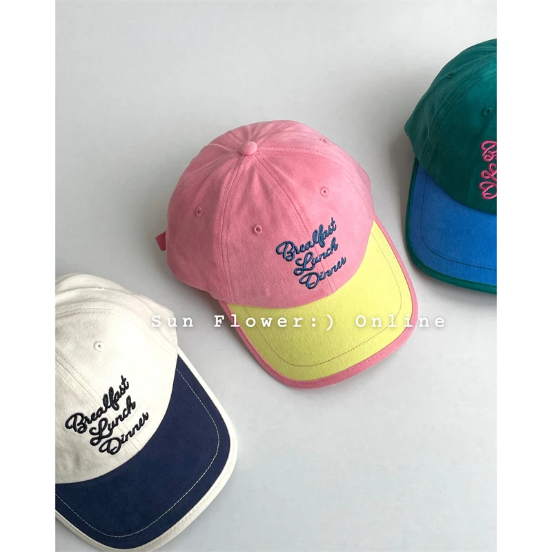 

Contrast Color and Versatile Early Autumn Baseball Cap Ziyang Style Girl Versatile Peaked Cap for Men