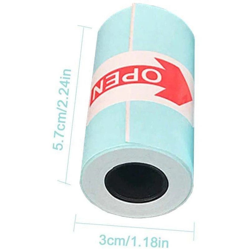 60 Rolls Sticker Thermal Paper 57Mm X 30Mm Self-Adhesive Thermal Printer For PAPERANG Printer Cash Register POS Receipt