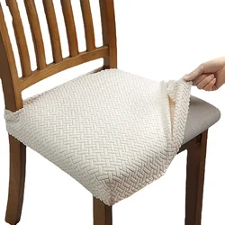 Polyester Bar Seat Cover Removable Slipcovers Hotel Banquet Restaurant Seat Cover Solid Color Living Room Kitchen Seat Cover