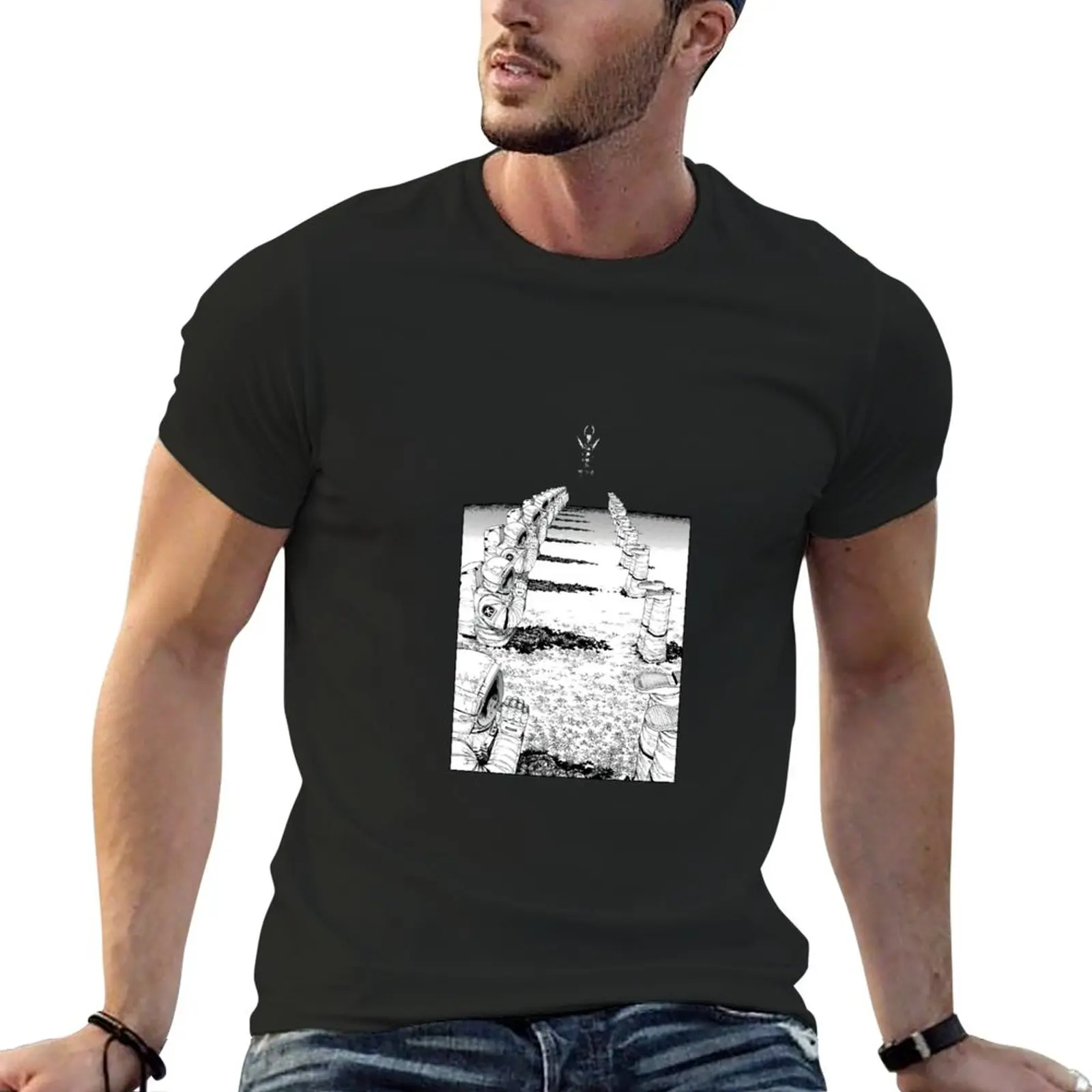 New Chainsaw, Astronaut cut in half, Darkness Devil T-Shirt summer tops tees mens tall t shirts