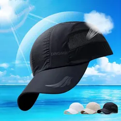 Summer New Men Hat Quick Dry Spring Summer Outdoor Sunshade Sun Hats Casual Sports Baseball Caps Sunshade Baseball Caps