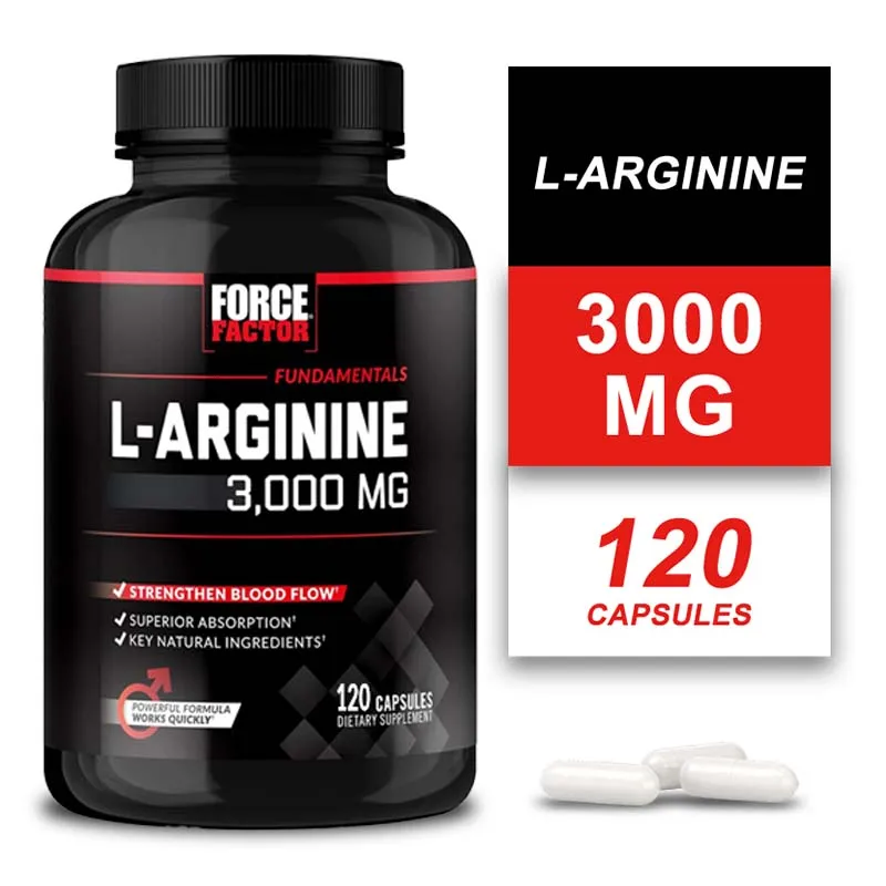

L-Arginine 3000MG — помогает укрепляет мышцы, способствует поток крови и доставке питательных веществ и улучшает спортивную производительность.