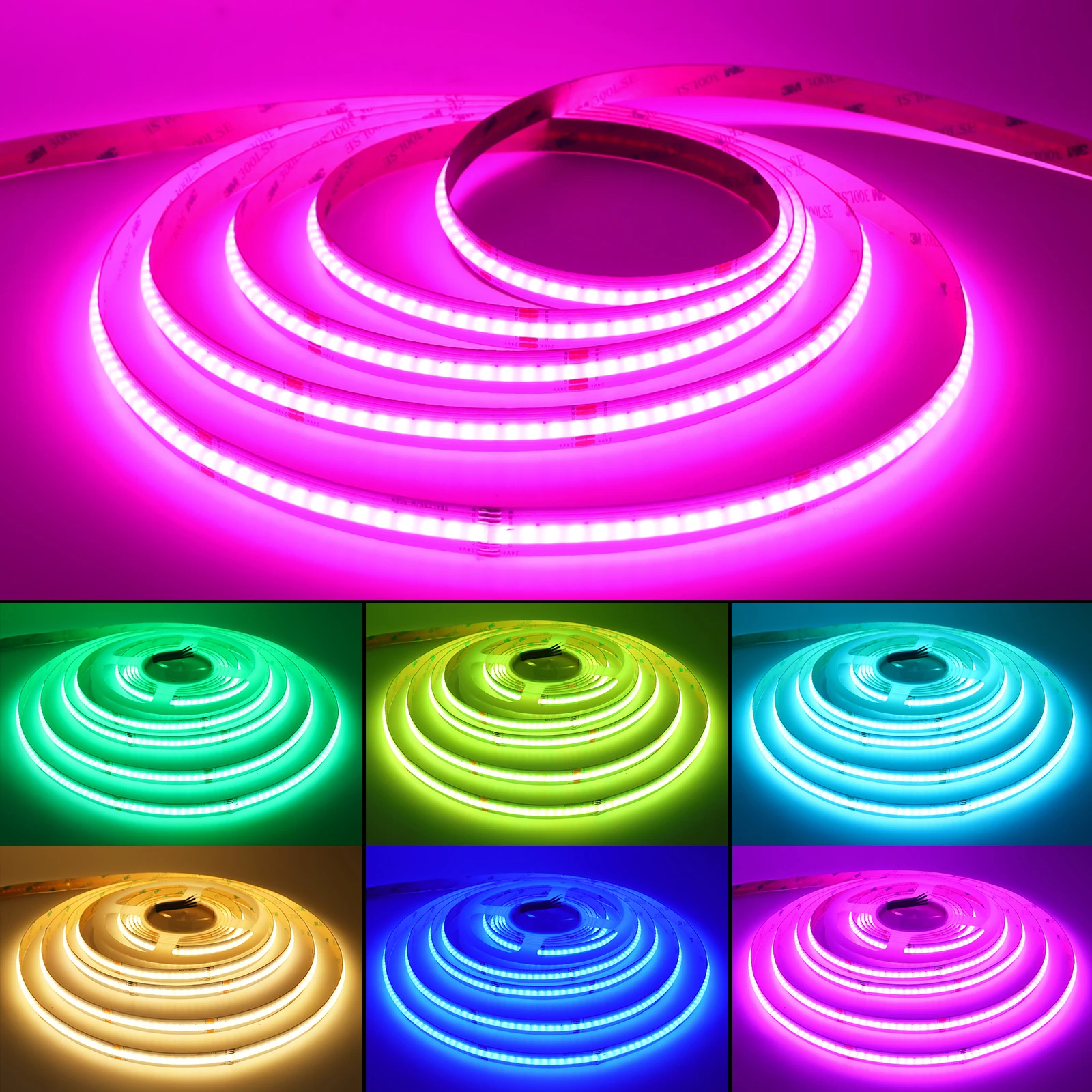 RGBWW RGBW COB LED Strip Light 24V 784LEDs/m Smart Bluetooth EU/UK/US/AU Plug Kit Flexible Adhesive RGB Tape Bar Room Decoration