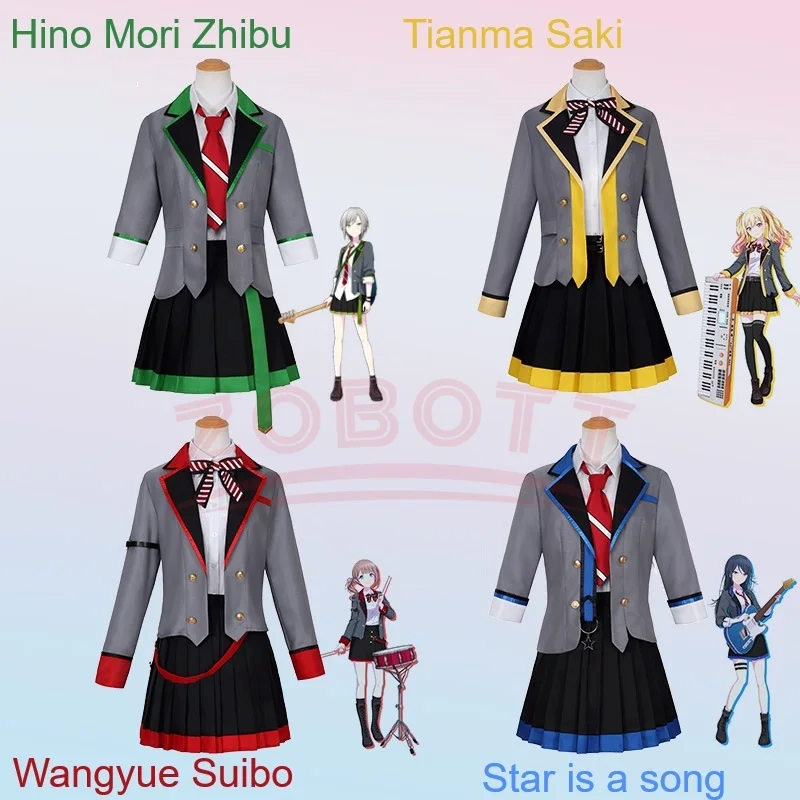 

in Stock S-3XL Tenma Saki Hoshino Ichika Hinomori Shiho Mochizuki Honami Cosplay School Outfit Wig Halloween Carnival for Women