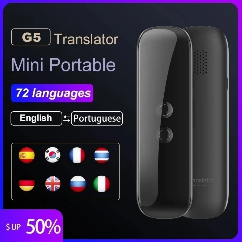 

Portable Instant Voice Translator Offline G5 Multi-Languages Photo Bilateral Translation Support 127 Languages Translate Device