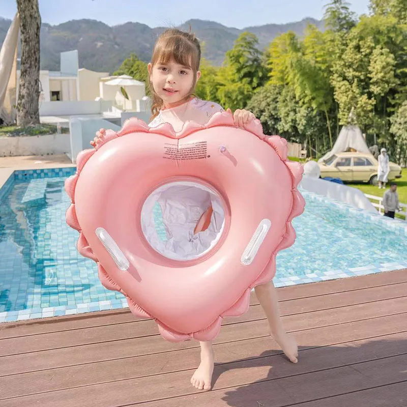 حلقة مقعد سباحة للأطفال مضادة للانقلاب، حلقة سباحة تحت الإبط، لعبة مائية قابلة للنفخ، أداة مساعدة سميكة للسباحة
