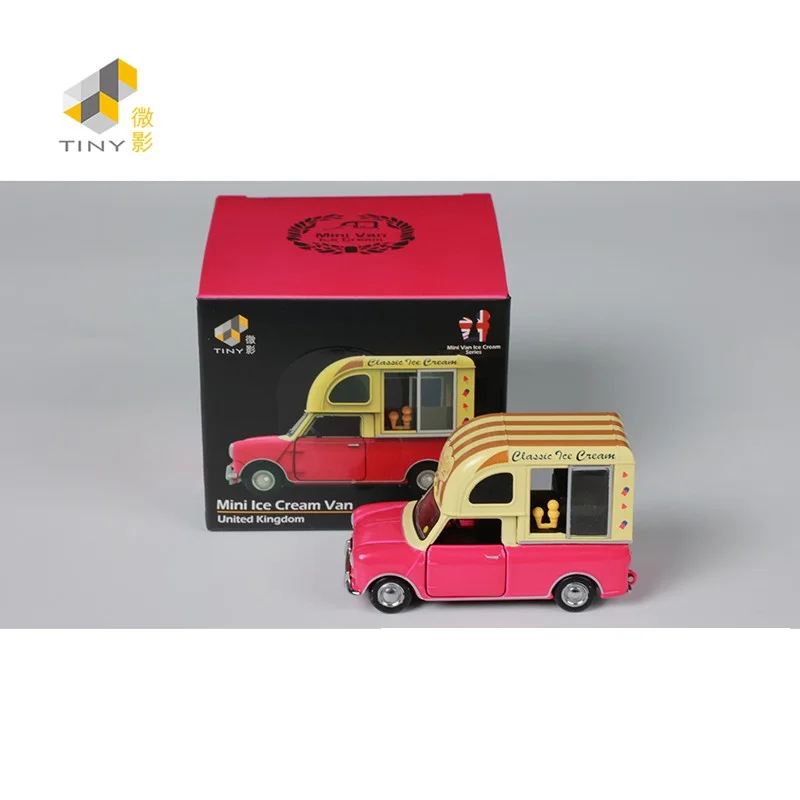 TINY 1:50 Mini Ice Cream Van U.K Alloy Simulation Model Car