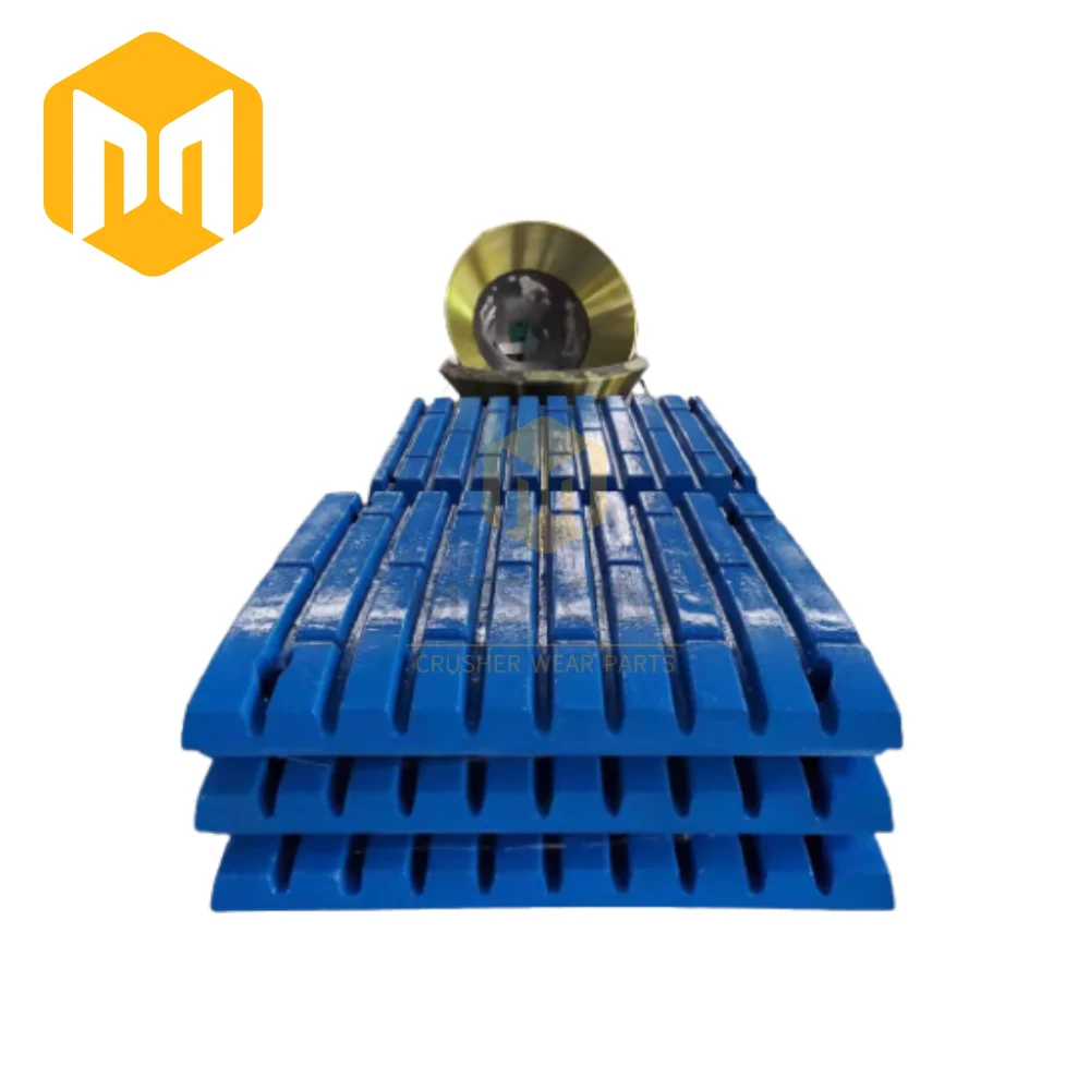 C145 C150 Jaw Crusher Spare Parts High Manganese Steel Casting for Ore Mining Wear Resistant Fixing Moving Jaw Plate Jaw Liner