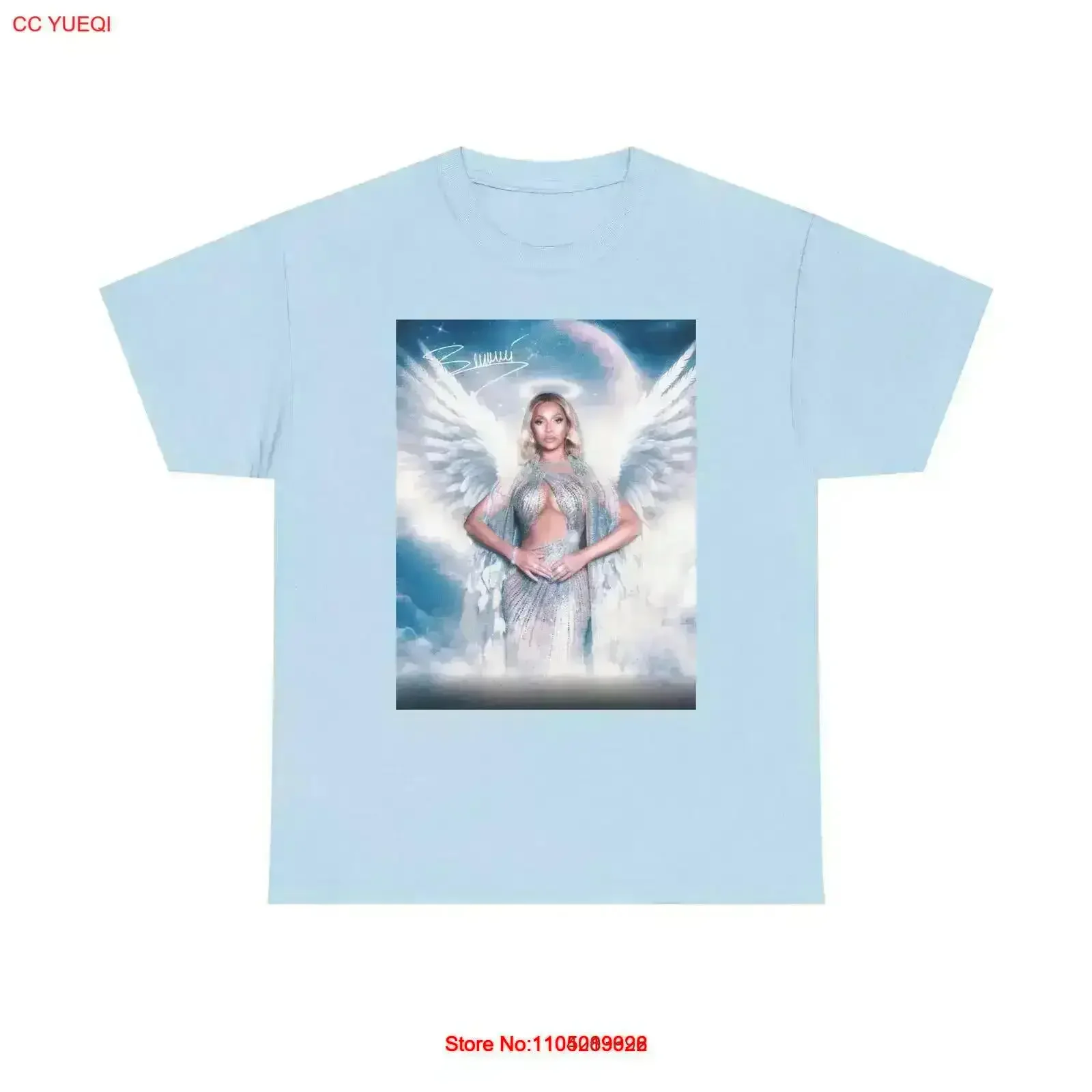 

Beyonce Angel with Signature Merch T shirt Heavy Cotton Swift vintage Washed Casual Stylish Slightly homme Soft fashion