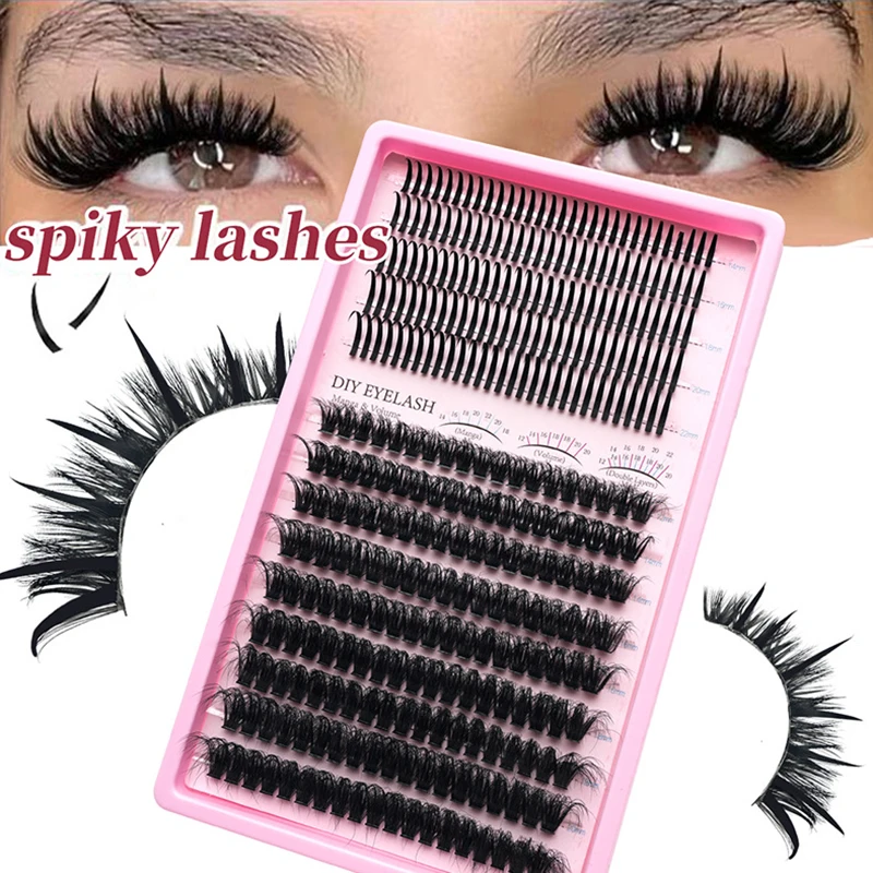 Mega Volume Lash - Kępki rzęs 80D/100D z efektem szpiczastym,