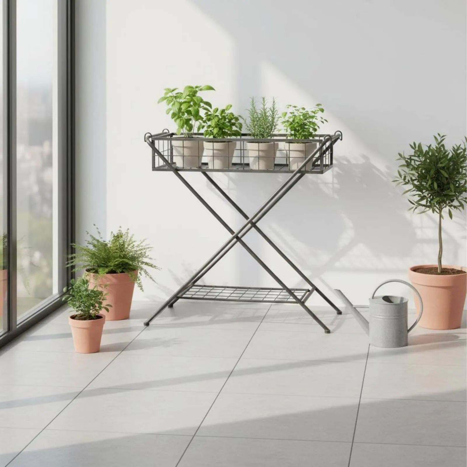 double-layer-standing-rack-nordic-design-iron-display-stand-home-storage-decorative-wire-shelving-single-unit-easy-to-place