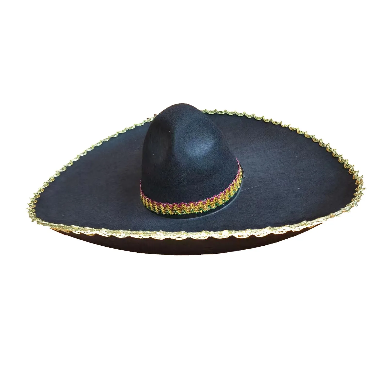 Male And Women Style Mexican Straw Hat Ethnic Style Summer Straw Craft Large Sun Hat Solar Roller Hat A Beach