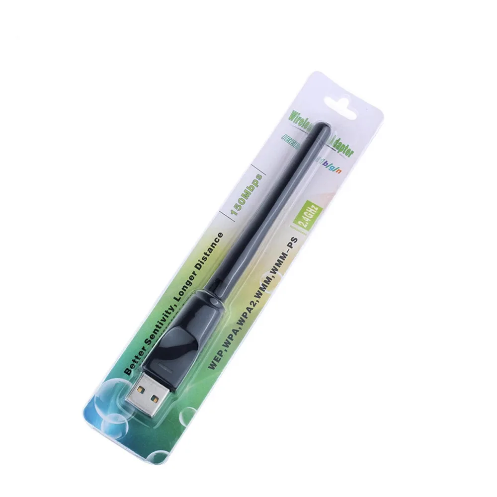 USB Wifi Adapter 150Mbps 2.4Ghz 2dbi Antenna Ethernet Wi-fi dongle Lan Wireless Network Card Notebook Wifi IPTV Receiver RTL8188