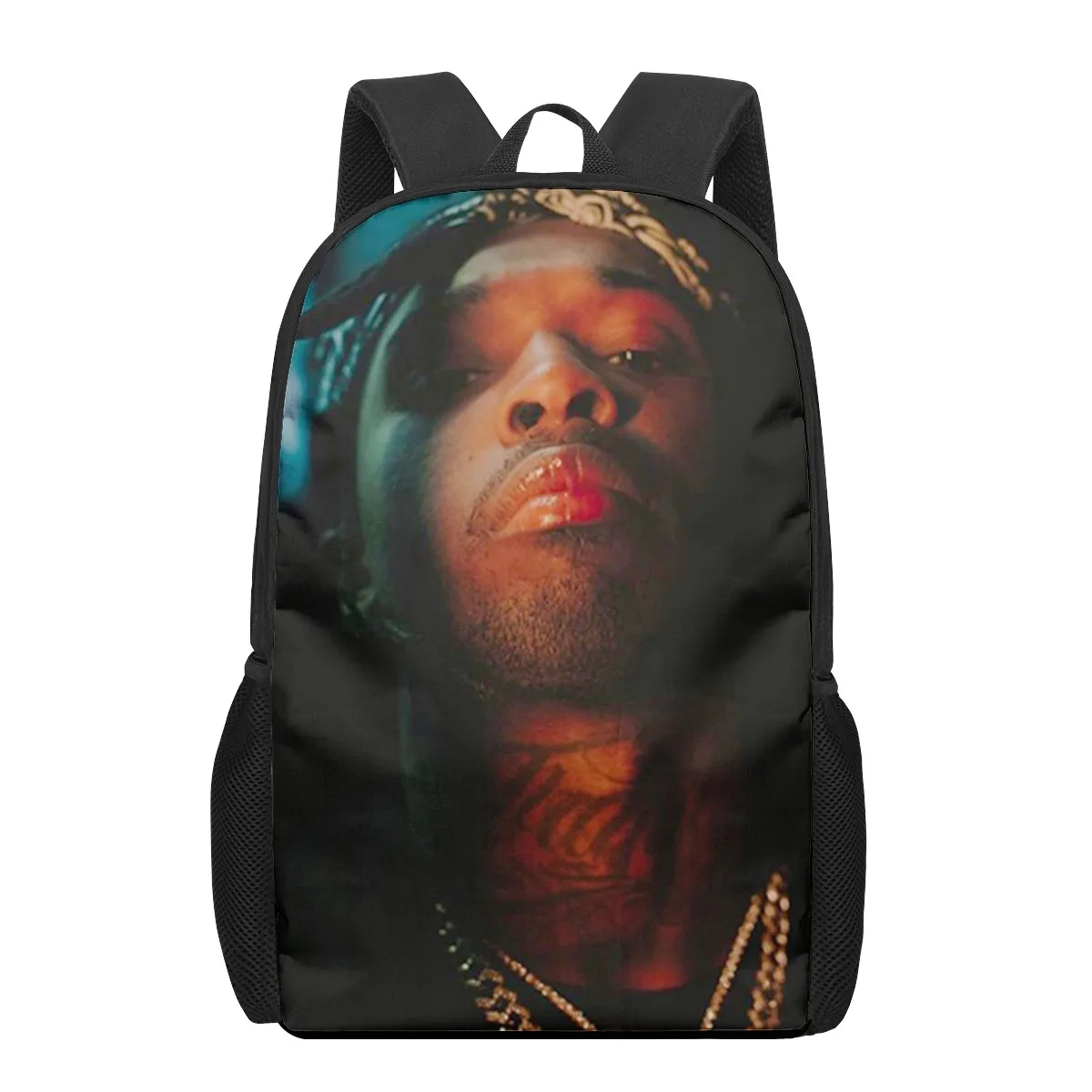 Pop Smoke Rapper Print Kids School Bags 3D Book Bag Men Women Casual Backpack Teenager Shoulder Backpack Travel Daily Rucksack