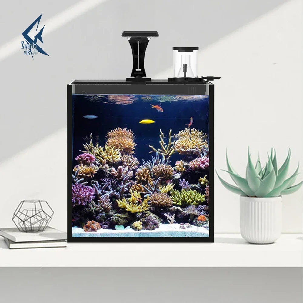 Sea Fish Tank Small Mini Creative Square Aquarium With Filter Desktop Aquarium