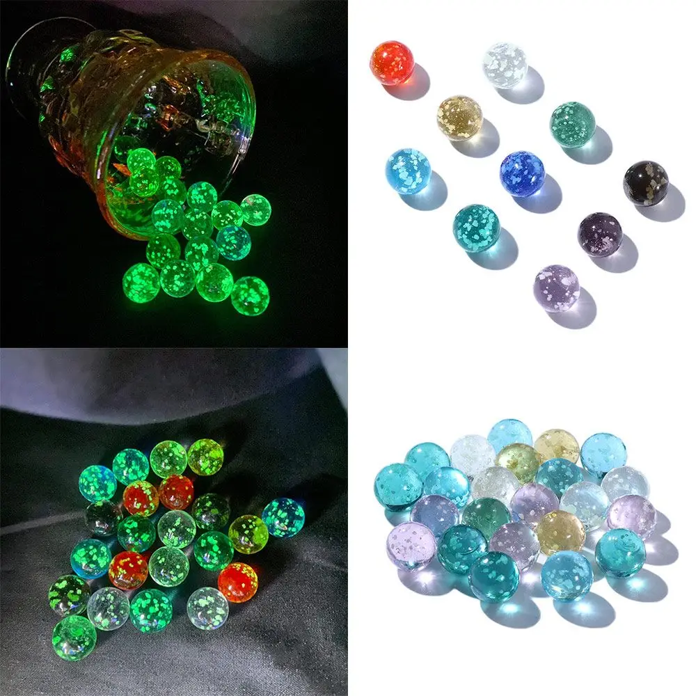 Toys Machine Beads Fish Tank Decor Bouncing Ball Bouncing Toys Pinball Machine Glass Marbles Luminous Glass Ball Small Marbles