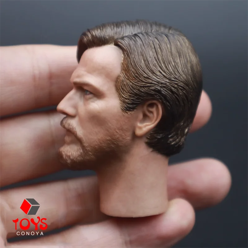 In Stock 1/6 Scale Ewan McGregor Head Sculpt Model PVC Male Head Carving Model Fit 12