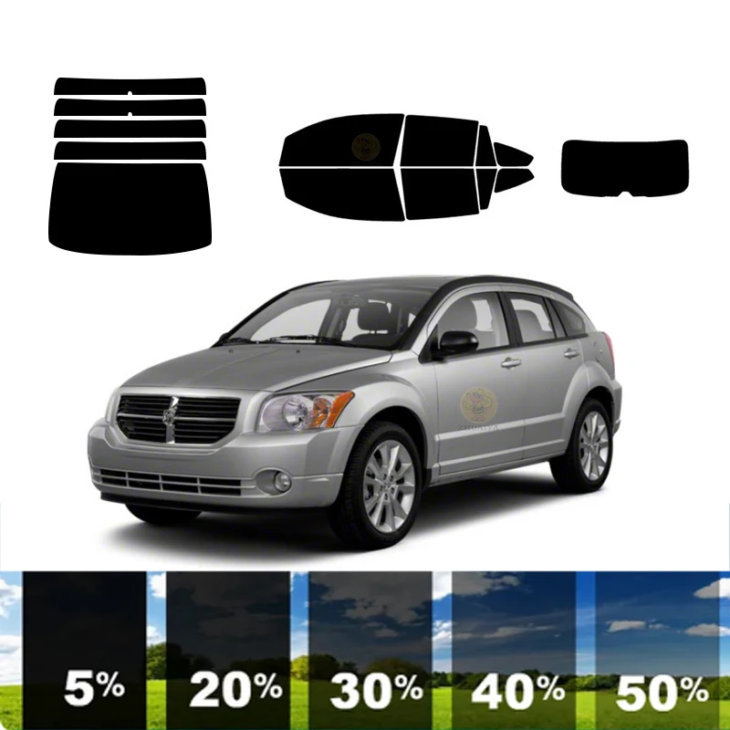 

precut Removable Window Tint Film For Car 100% UVR 5%-35%VLT Heat Insulation Carbon ﻿For DODGE CALIBER 4 DR SUV 2007-2012