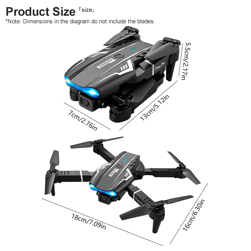 S121 Quadcopter UAV Drone, Decolagem de uma tecla, Voo estável, Sensoriamento de gravidade, Câmeras SD duplas, Modo sem cabeça, Novo