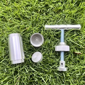 الألومنيوم التوابل كسارة يدوية ، مطحنة الفلفل ، اكسسوارات الصحافة التدخين المصنوعة يدويا أفضل 6 مطبعة مبيعات للماريجوانا - رقم 3