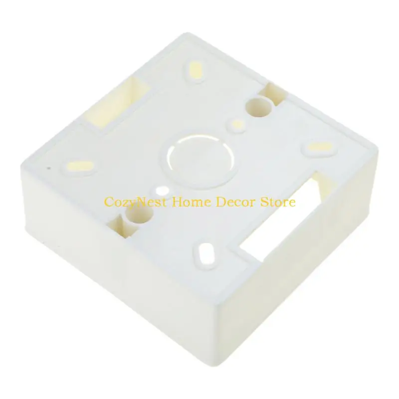 92MF Wall Mounted Junctions Box White PVC Electrical Outlet Mounting Box 86 Type Wall Switches Socket Protections Box
