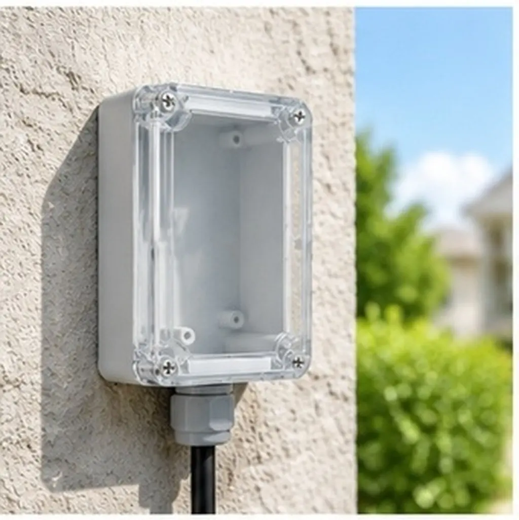 2 Pcs Abs Electrical Enclosure Cable Project Boxes for Electronics Waterproof Outdoor Case